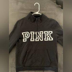 PINK VS Half Zip Up Jacket- Black